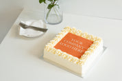 Edible Image Cake Slab - Buttercream