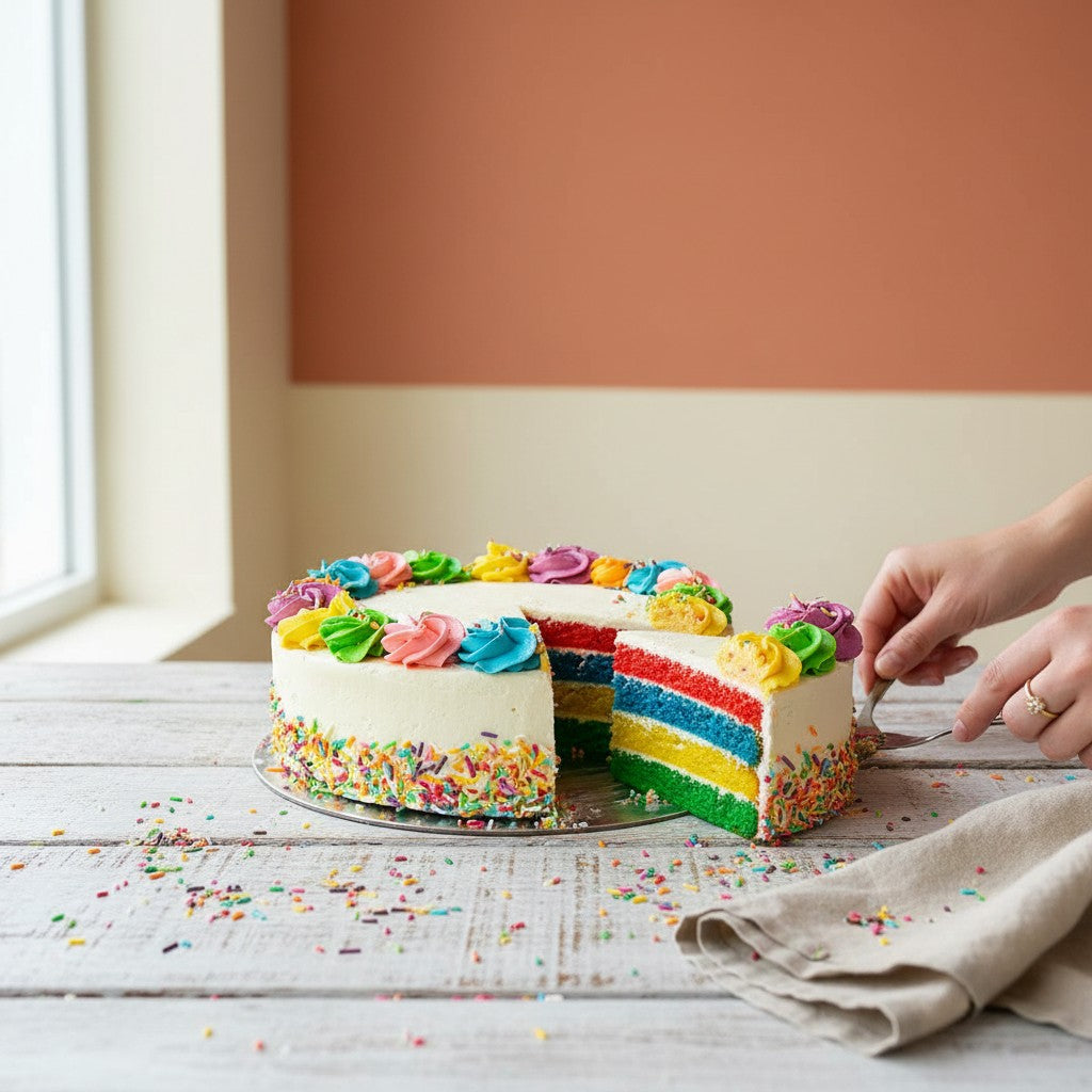 Divine Over The Rainbow Celebration Cake