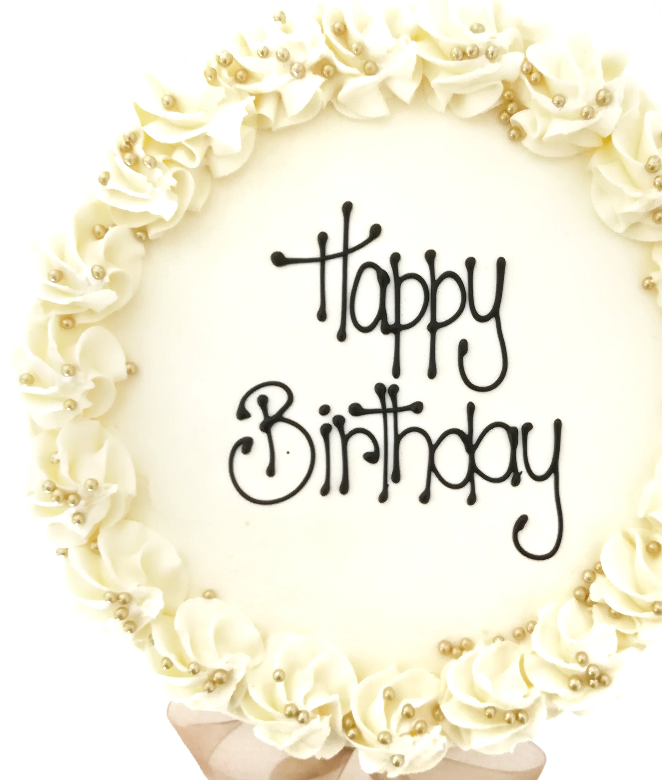 Buttercream Cake - Gold