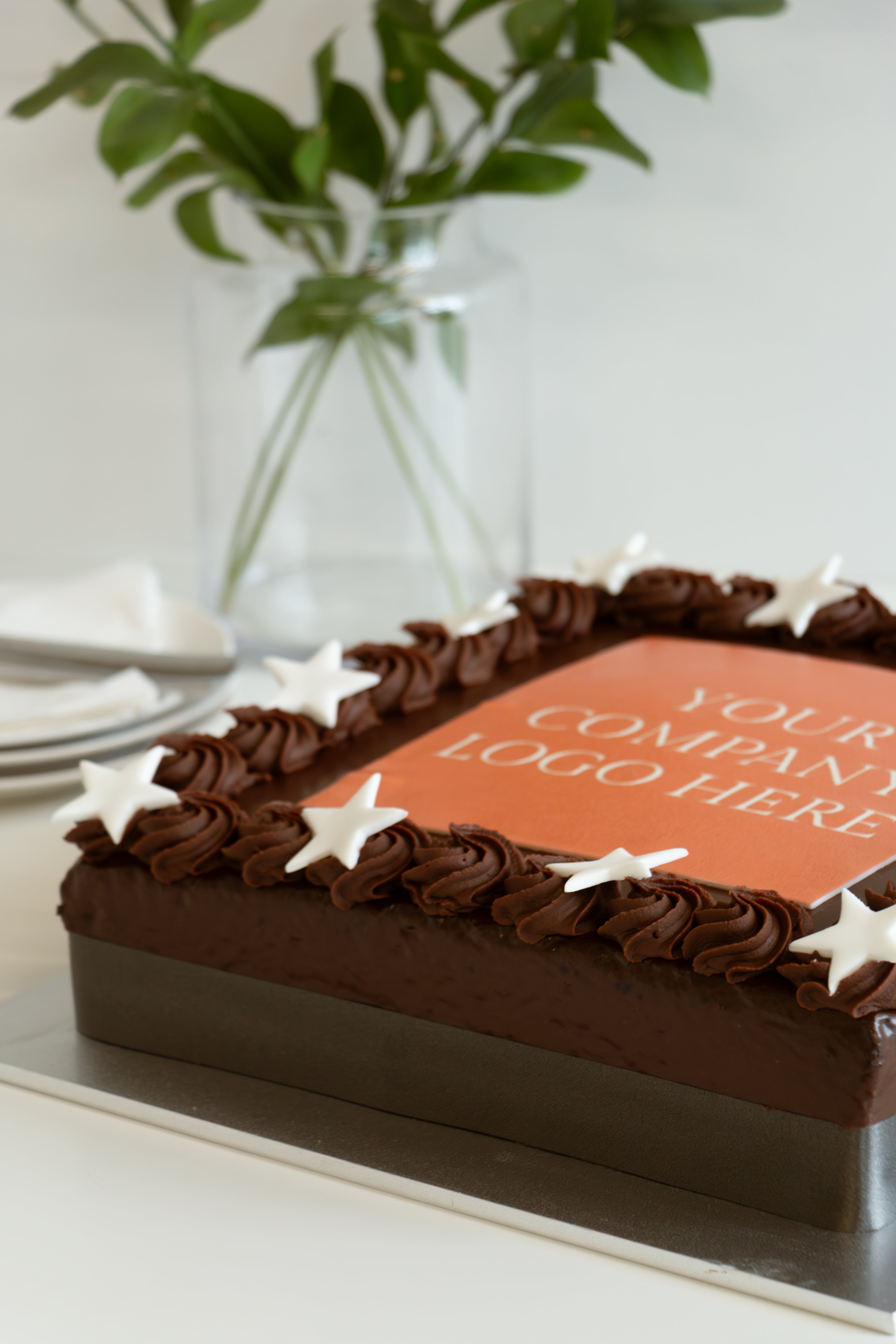 Edible Image Cake Slab - Chocolate