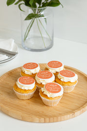 Designer Logo Cupcakes