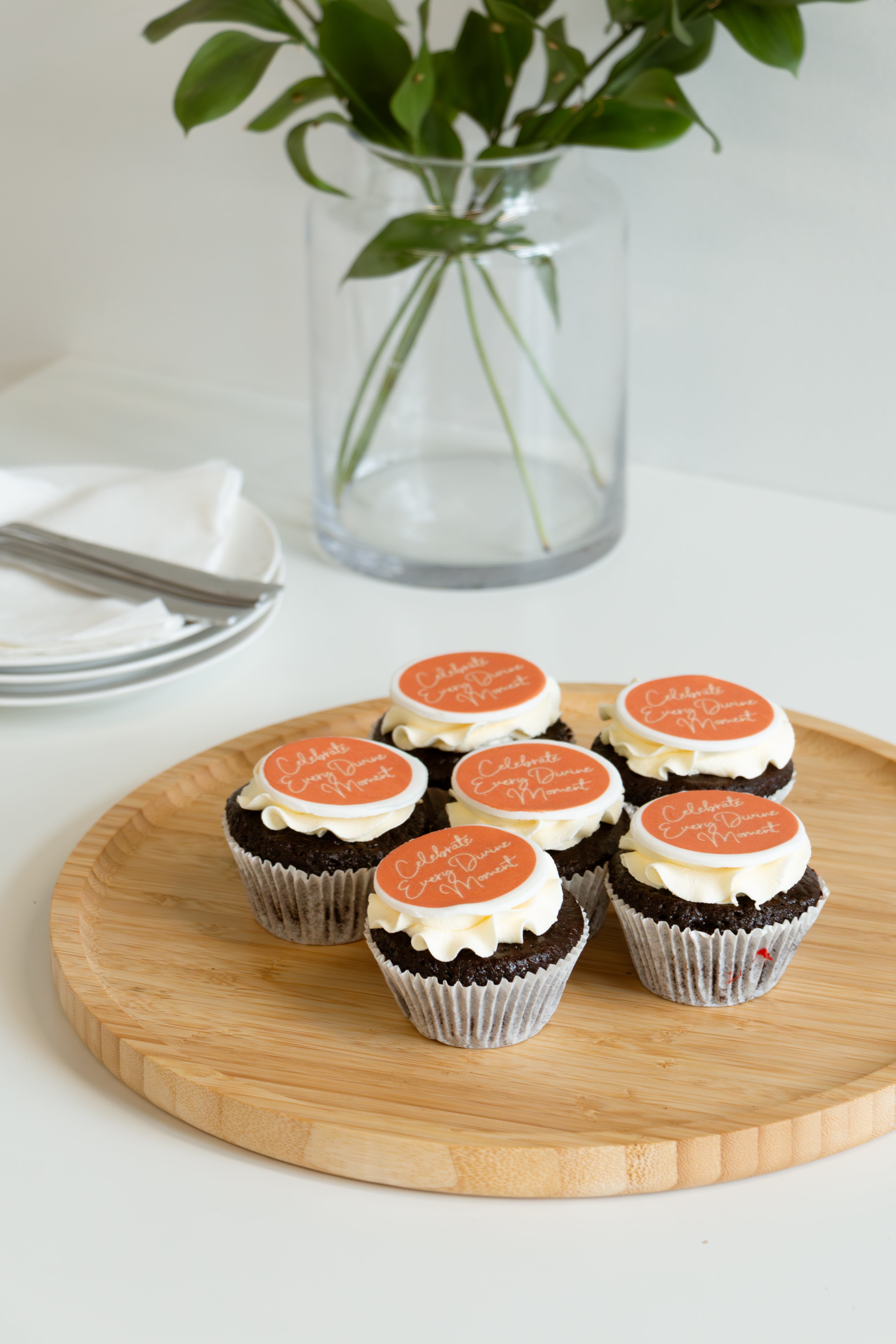 Designer Logo Cupcakes