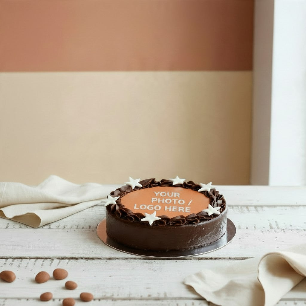 Custom Edible Image Cake – Rich Moist Chocolate