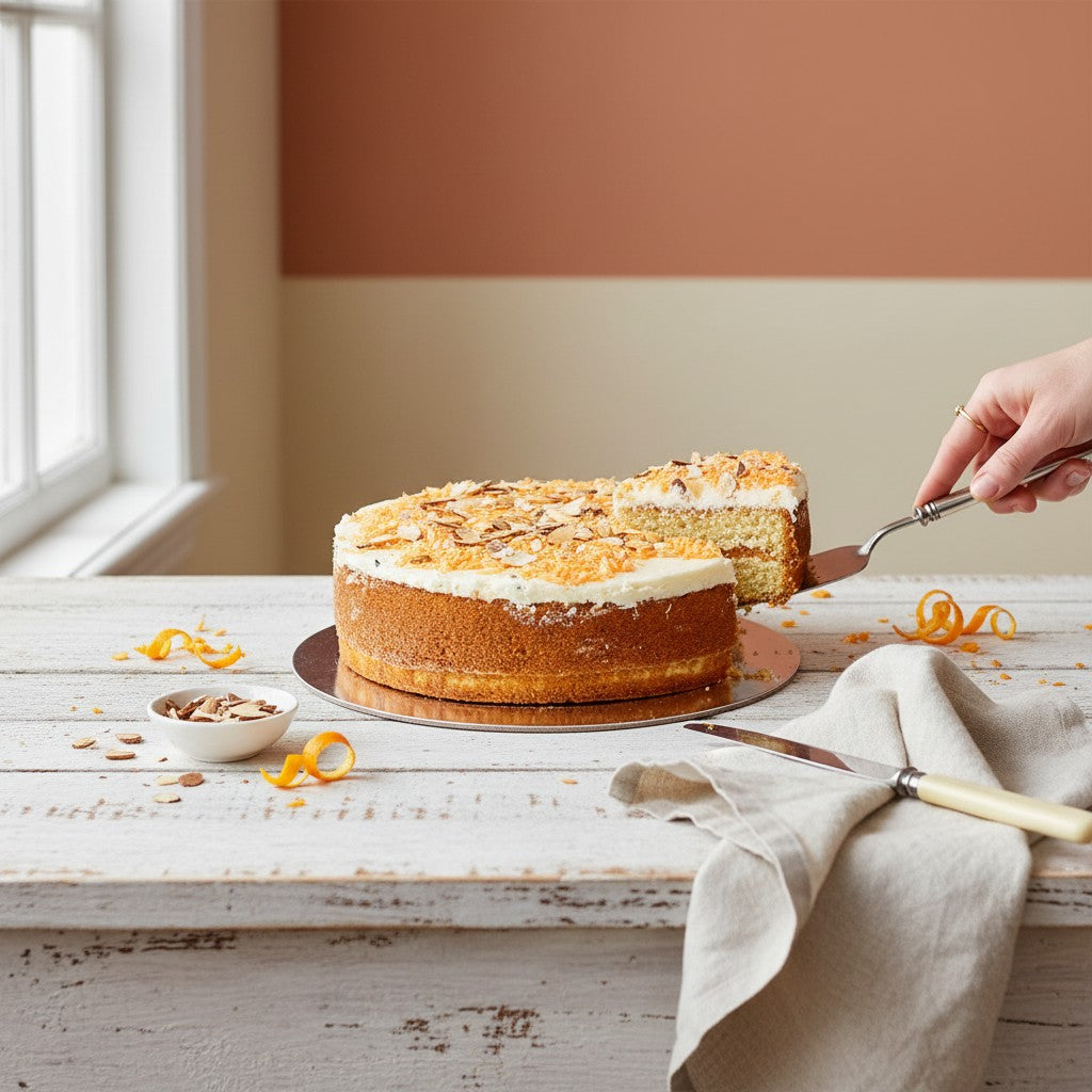 Orange & Almond Cake with Dairy-Free Passionfruit Icing