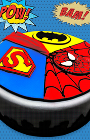 Novelty Superhero Cake