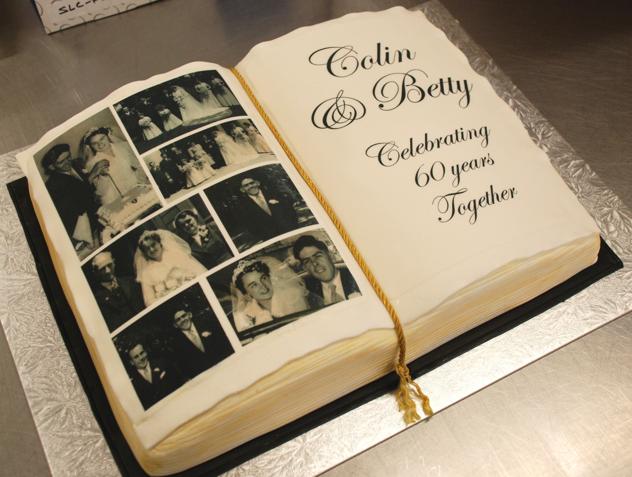 Photo Book Cake